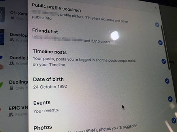 Dữ liệu người dùng Facebook được bán công khai tại Việt Nam