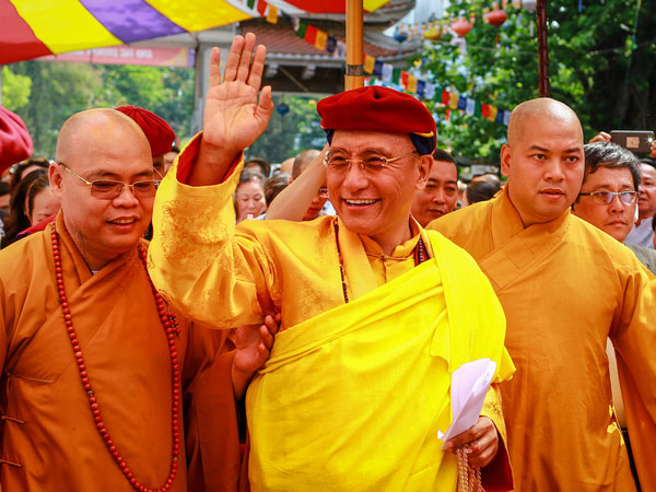 Video: Đức Gyalwang Drukpa khai đàn cầu quốc thái dân an tại TP HCM