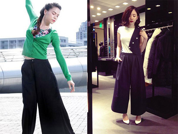 Cao như Hồ Ngọc Hà, hoa hậu Thùy Dung cũng không tránh khỏi xấu vì quần culottes