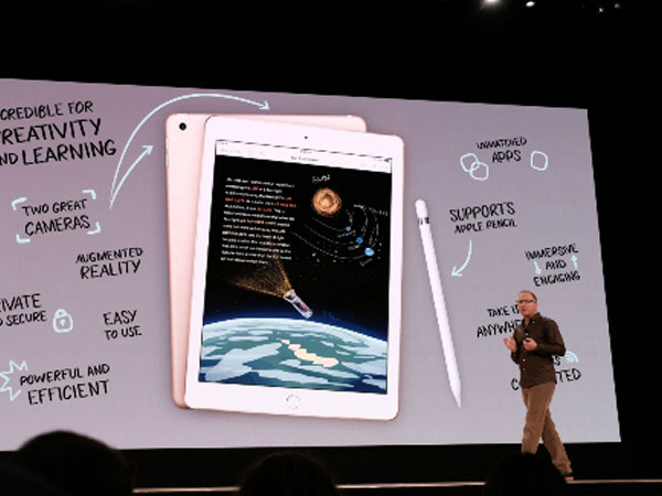 Apple trình làng iPad mới giá rẻ, hỗ trợ bút cảm ứng Pencil