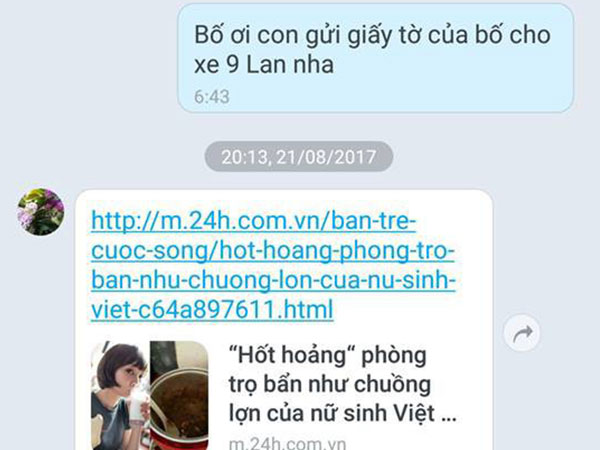 Nhắn tin phong cách các ông bố: Vừa troll con lại vừa tình cảm ra trò