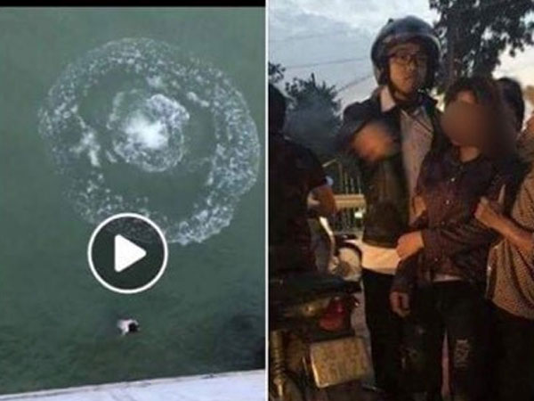 Dân mạng tìm kiếm 'soái ca áo xanh' cứu cô gái nhảy cầu ở Thanh Hoá