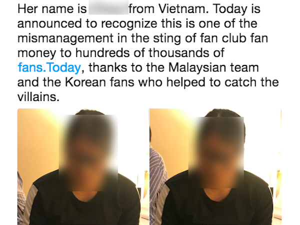 Nghi vấn người Việt bị bắt giữ tại Malaysia vì lừa đảo tiền vé của hàng loạt fan Hàn