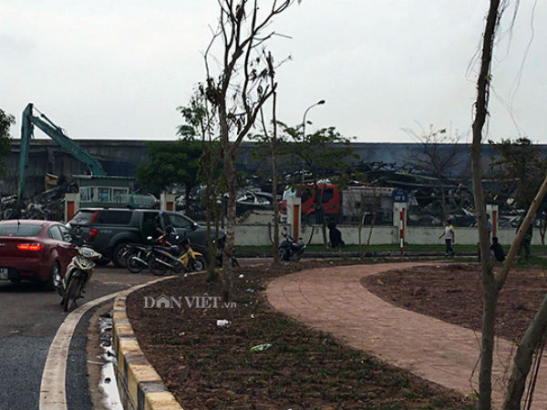 Cháy KCN Hải Yên: Lửa đã tắt, một cảnh sát PCCC nhập viện