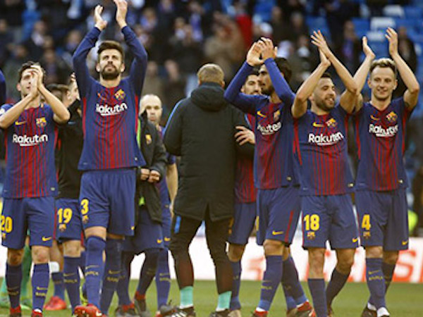 Barca có thể đăng quang La Liga ngay tại Bernabeu