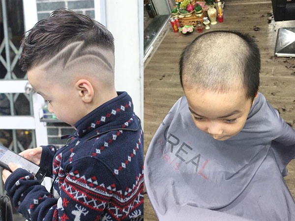 Khi bố làm thợ cắt tóc và không biết làm gì cho vui, cậu con trai đang có kiểu đầu chất chơi 'được' biến ngay thành ông hói