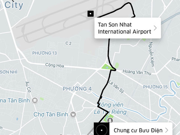 Ứng dụng Uber chính thức ngưng hoạt động tại Việt Nam