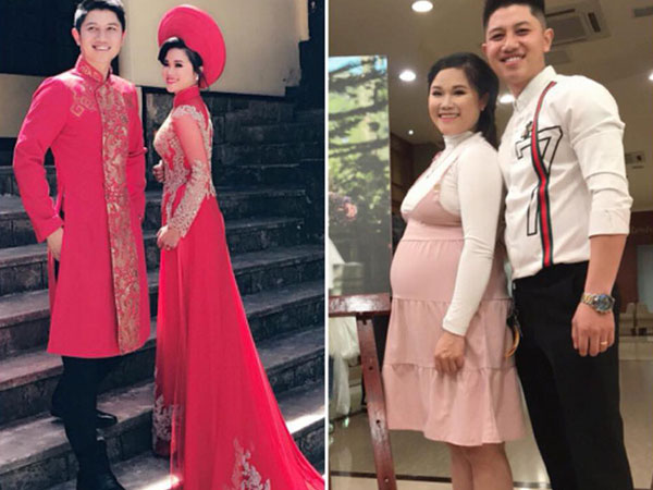 Mẹ bầu khoe ảnh mới cưới nặng 48kg xinh xắn, gọn gàng và ảnh đang bầu nặng gần 1 tạ khiến ai cũng choáng