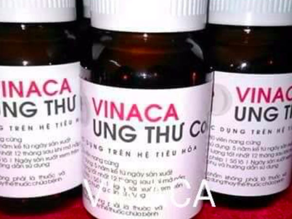 TPCN chữa ung thư làm than... than tre nứa: Phát hiện 835 sản phẩm Vinaca không rõ nguồn gốc
