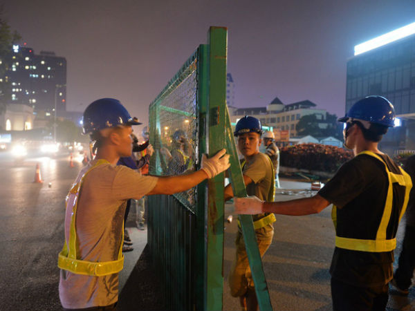 Hà Nội: Bắt đầu rào đường Trường Chinh phục vụ thi công đường vành đai 2