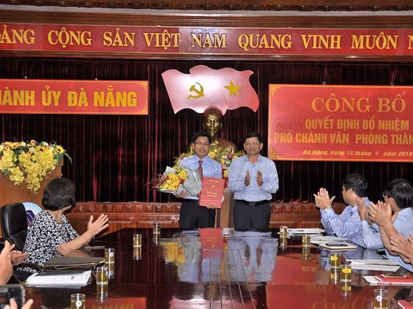 Thành ủy Đà Nẵng bổ nhiệm cán bộ chủ chốt