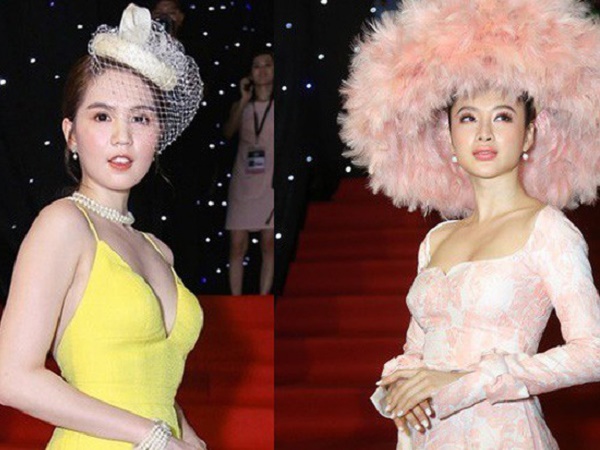 Ngọc Trinh gợi cảm, Angela Phương Trinh gây sốc với mũ lông 'thảm họa'