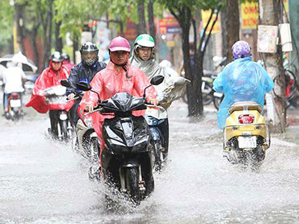 Bắc Bộ mưa giông trong ngày nghỉ lễ giỗ Tổ Hùng Vương
