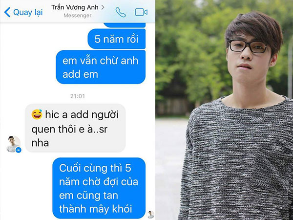 Cô nàng 'nhọ' nhất năm: Nhắn tin cho thần tượng 5 năm sau mới được trả lời, nên vui hay buồn?