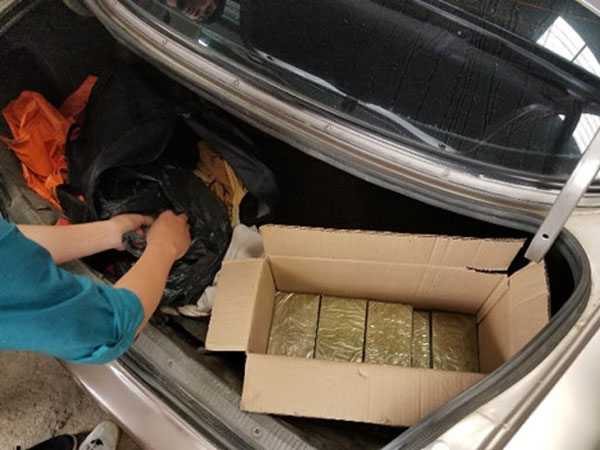 Video: Mật phục bắt người đàn ông giấu 20 bánh heroin trong cốp xe
