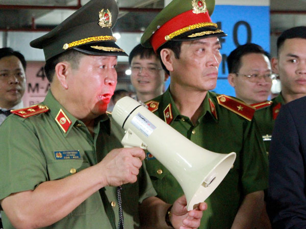 Lãnh đạo Bộ Công an kiểm tra PCCC tại khu đô thị cao cấp Times City