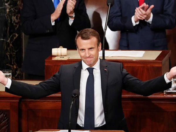 Hậu thân mật với Trump, Macron quay sang chỉ trích 'nước Mỹ trên hết'