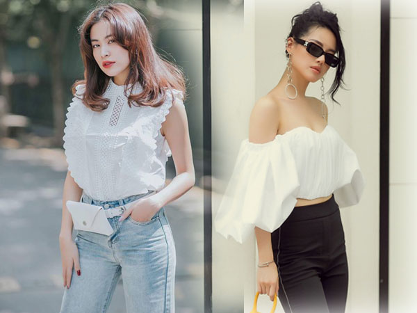 Sao Việt chuộng sắc trắng trong mùa oi nồng