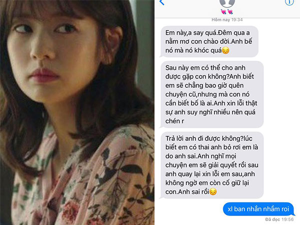 Bất bình với anh chàng chủ động khuyên bạn gái bỏ con, đến khi say rượu nhắn tin đòi xin nhận lại