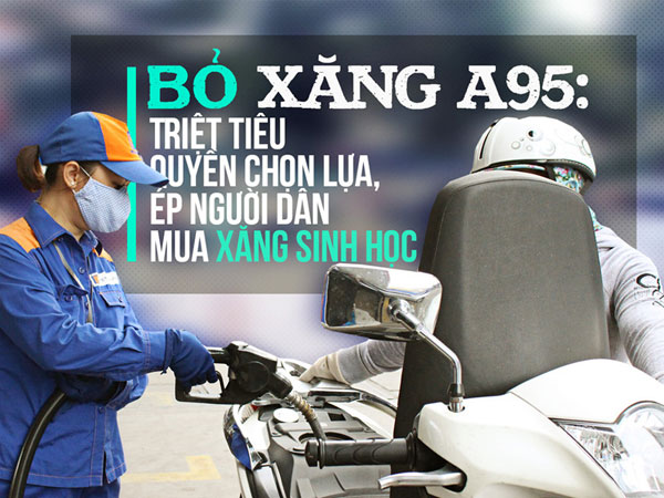 Bỏ xăng A95 - đề xuất mang tính ép người tiêu dùng?