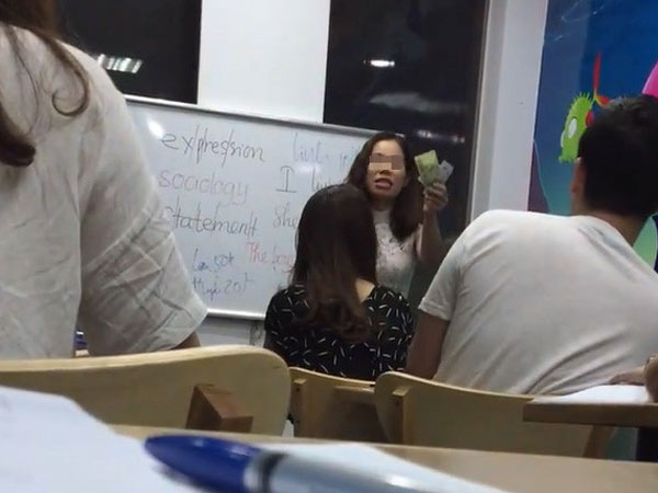Video: Cô giáo gọi học viên là 'con lợn' giải thích về luật phạt 100.000 đồng