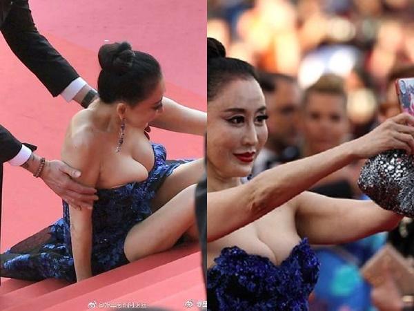 Thảm đỏ Cannes 2018: Hoa hậu 'vồ ếch' khẳng định không giả vờ ngã nhưng vẫn bị tẩy chay