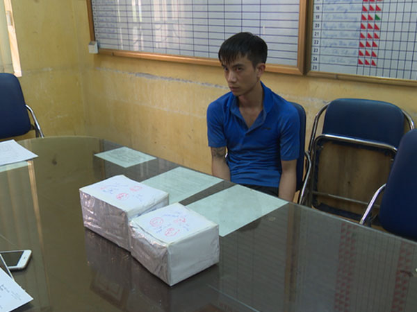 Giấu 5.000 viên ma tuý trong lõi măng tre đưa về Hà Nội