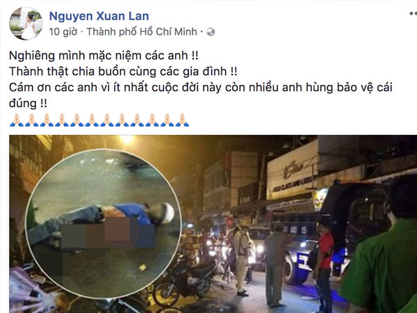 Sao Việt tiếc thương các hiệp sĩ Sài Gòn tử nạn vì truy đuổi cướp