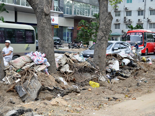 Ảnh: 'Bẫy' cống ngầm trên dự án giao thông nghìn tỷ ở Hà Nội