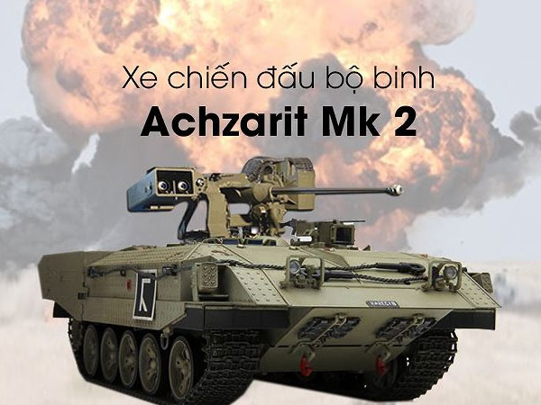 [ĐỒ HỌA] 'Quái thú' Achzarit Mk-2 Israel mạnh ngang ngửa 'Kẻ hủy diệt' BMPT của Nga