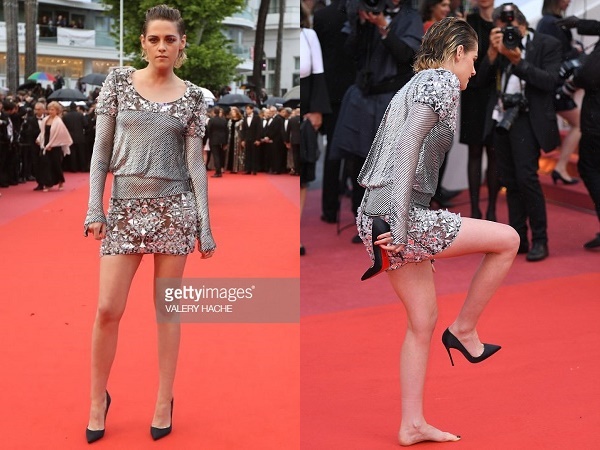 Thảm đỏ Cannes 2018: Kristen Stewart gây xôn xao vì cởi giày đi chân trần trong ngày thứ bảy