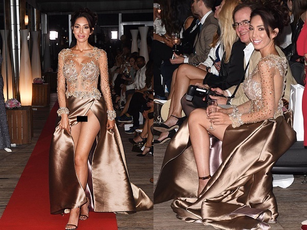 LHP Cannes 2018: Ngôi sao truyền hình Mỹ Farrah Abraham lộ vùng kín khi vén váy quá đà