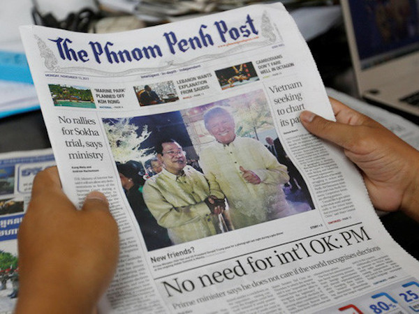 Chủ tờ The Phnom Penh Post phủ nhận liên quan tới Thủ tướng Hun Sen