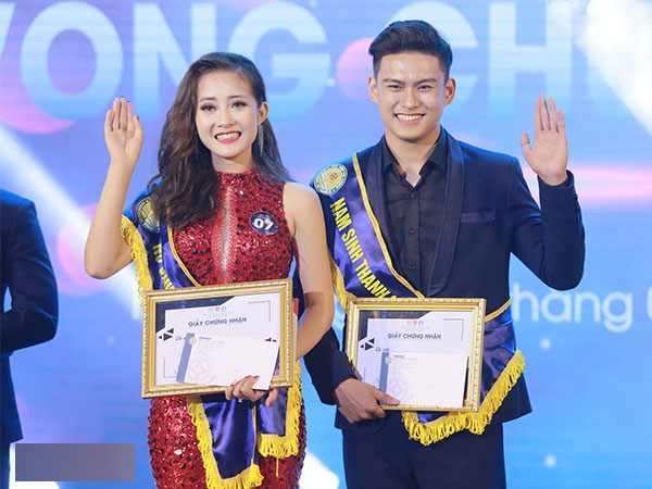 Cặp đôi trai tài gái sắc đăng quang Nam vương và Hoa khôi của HV Tài chính