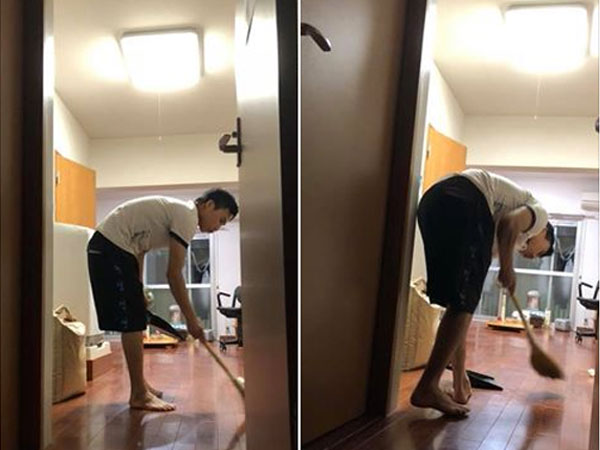 Chồng nhà người ta: Ngày nào cũng phải 2h đêm mới đi làm về nhưng anh chồng này vẫn cặm cụi quét dọn nhà cửa vì sợ vợ mệt