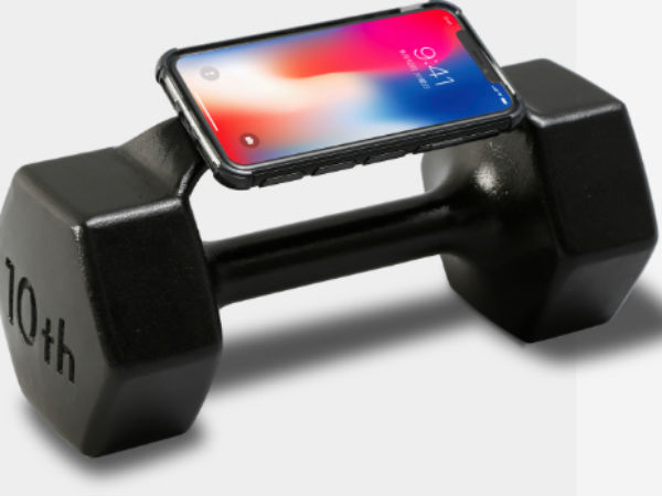 Ốp iPhone X nặng 10 kg cho người tập tạ