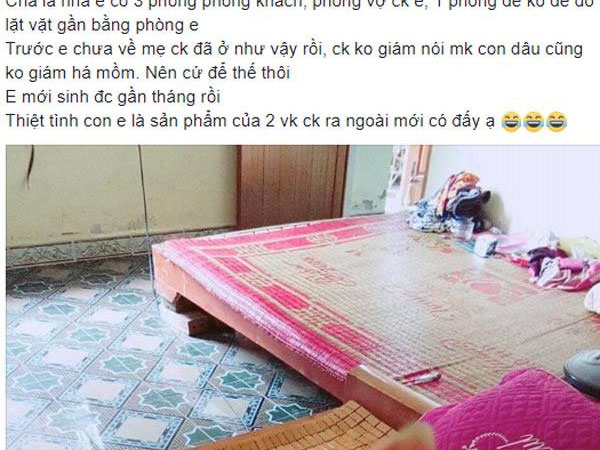 Giường mẹ chồng kê sát ngay giường cưới, ai cũng thắc mắc cặp vợ chồng có con bằng cách nào