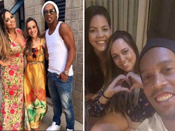 Huyền thoại Ronaldinho cưới một lúc... 2 cô bạn gái