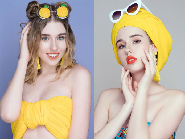 Style trang điểm, làm tóc mới lạ cho hè rực rỡ
