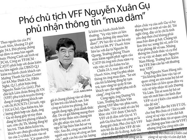 Vì sao đặt nghi vấn Phó chủ tịch VFF 'mua dâm'?