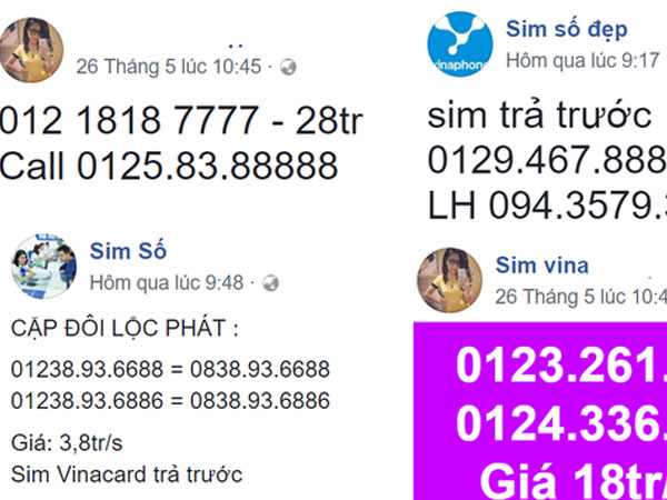 Thoát 'kiếp' sim rác, sim 11 số về đầu 08X tăng giá gấp 2 lần