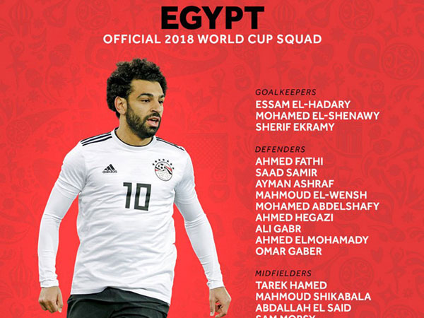 32 đội chốt danh sách dự World Cup 2018: Salah vẫn góp mặt, Sane ở nhà