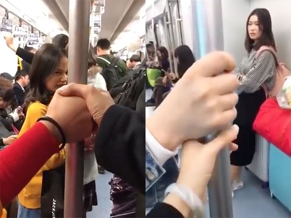 Biểu cảm của các F.A lâu năm khi thấy người ta làm trò nắm tay nhau trên tàu điện ngầm