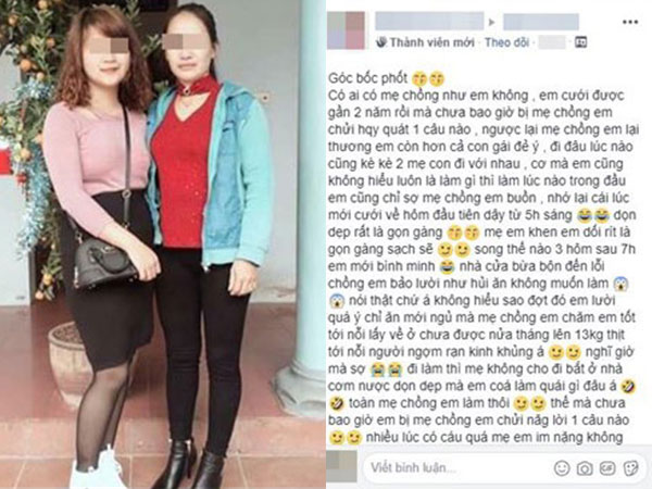 'Bóc phốt' mẹ chồng vì được đối xử quá tốt, nàng dâu trẻ khiến hội chị em tròn mắt ghen tị