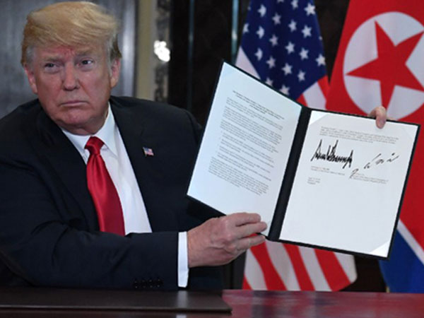 Toàn văn Tuyên bố chung giữa Trump và Kim Jong-un