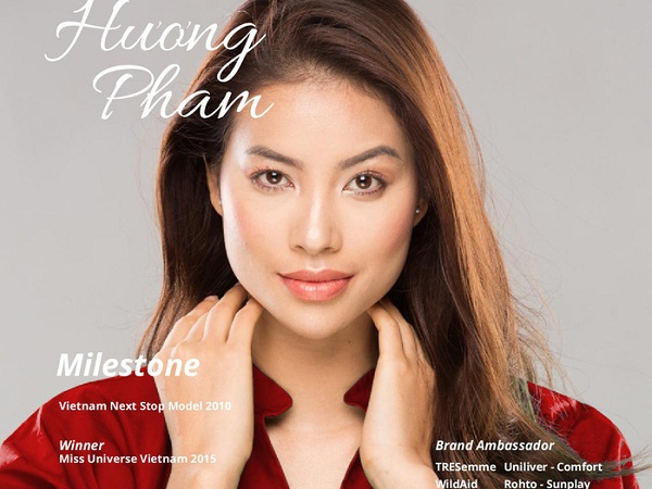 Hoa hậu Phạm Hương bất ngờ xuất hiện trên bìa tạp chí Pháp
