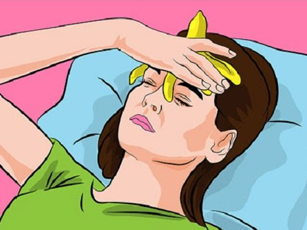 Cách giảm đau đầu hiệu quả từ vỏ chuối