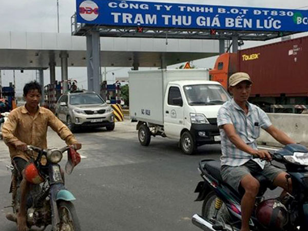 Từ 17/6: Giá vé qua trạm BOT 830 Long An cao nhất 165.000 đồng