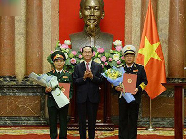Chủ tịch nước trao Quyết định thăng quân hàm Thượng tướng, Phó Đô đốc Hải quân