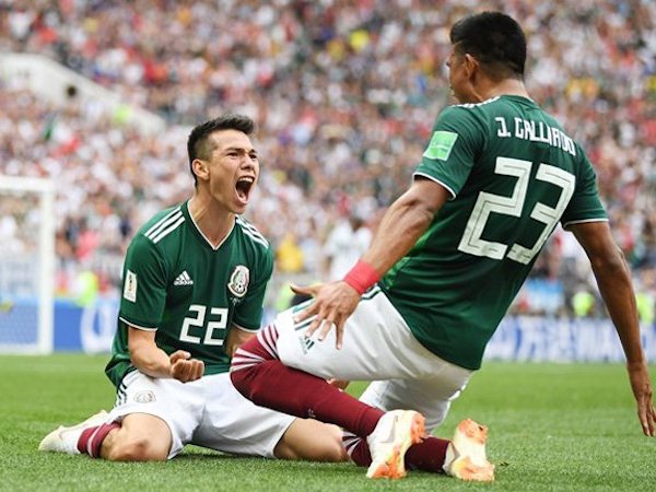 Quật ngã ĐKVĐ Đức, Mexico gây địa chấn
